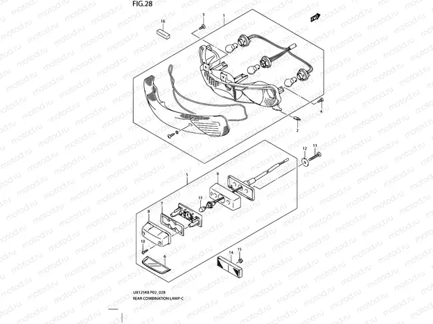 28 - REAR COMBINATION LAMP