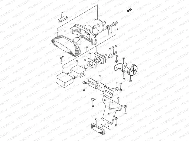 28 - REAR COMBINATION LAMP