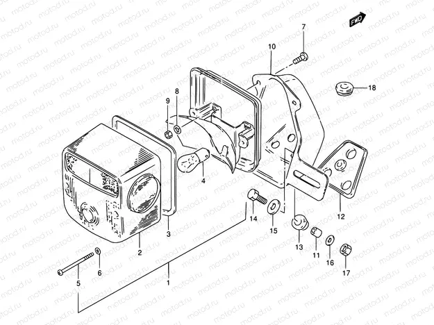 28 - REAR COMBINATION LAMP (E01,E02,E04,E24,E34,E53,P95)