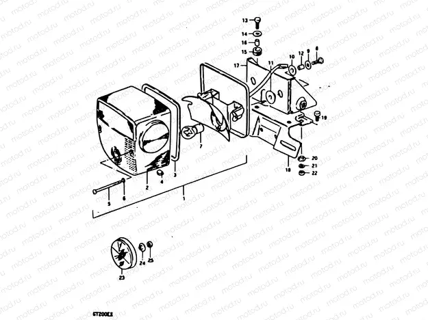 28 - REAR COMBINATION LAMP (E22)