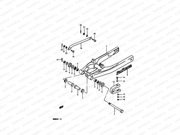28 - REAR SWINGING ARM