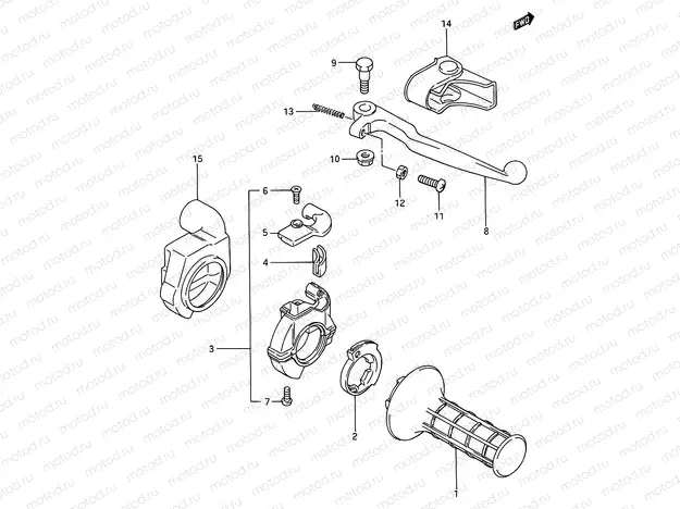 28 - RIGHT HANDLE SWITCH (MODEL G/H/J)