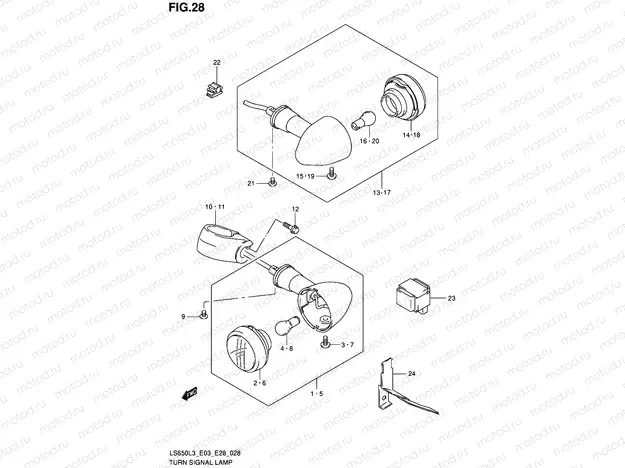 28 - TURN SIGNAL LAMP