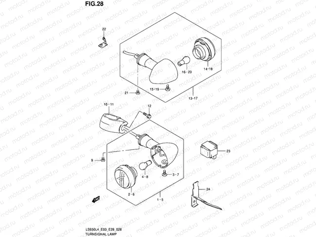 28 - TURNSIGNAL LAMP
