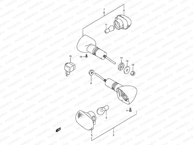 28 - TURNSIGNAL LAMP (E24)
