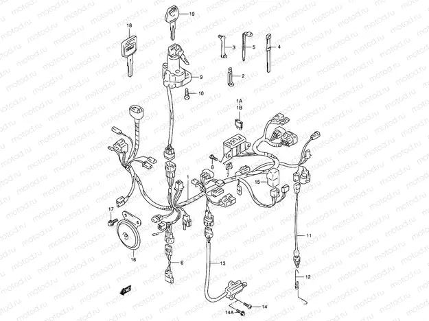 28 - WIRING HARNESS (MODEL V/W/X)