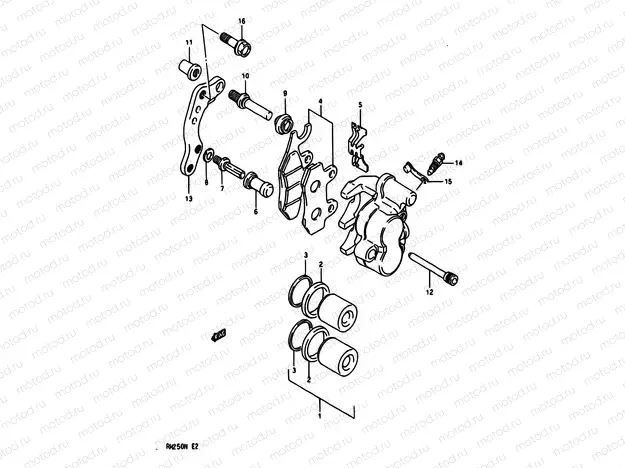 28A - FRONT CALIPER (MODEL M/N)