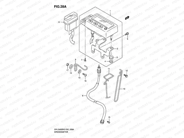28A - SPEEDOMETER (MODEL K6/K7/K8/K9)