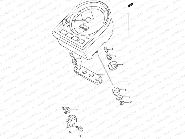 28A - SPEEDOMETER (MODEL X/Y/K1/K2/K3/K4)
