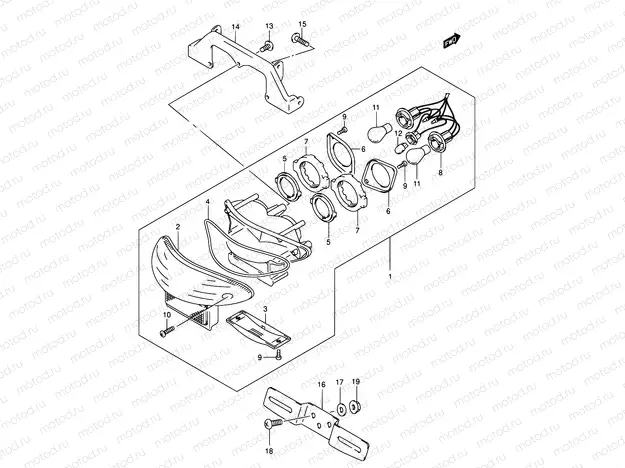 28A - TAIL LAMP (MODEL K3)