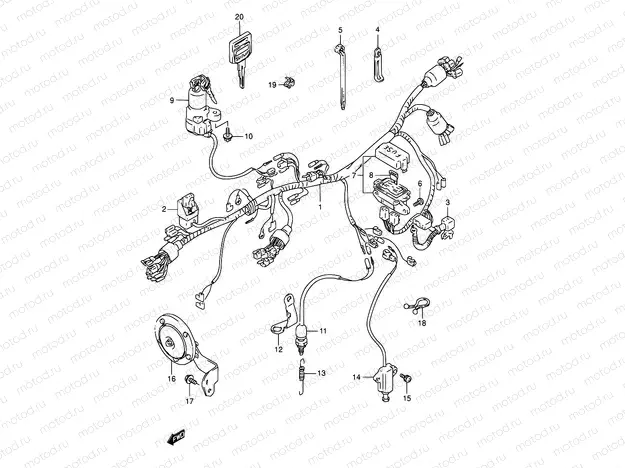 28A - WIRING HARNESS (MODEL S)