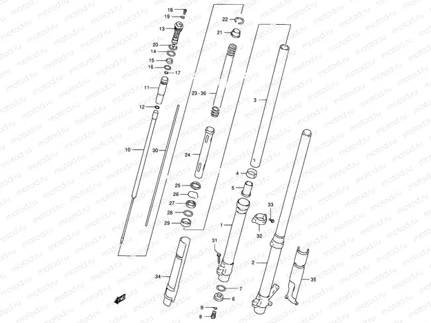 28B - FRONT DAMPER (MODEL W)
