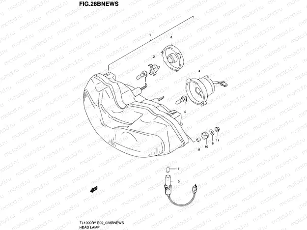 28B - HEADLAMP (E04,E18,E22,E25,E34)