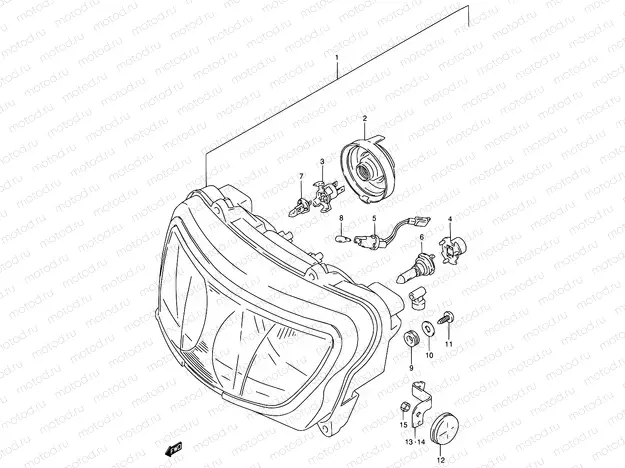 28B - HEADLAMP (MODEL T/V E04,E18,E22,E25,E34,E39,P37)
