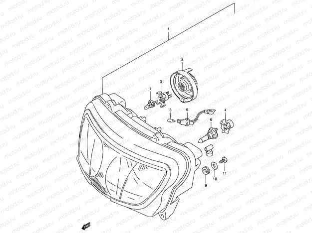 28C - HEADLAMP (MODEL W/X E04,E18,E22,E25,E34,E39,P37)