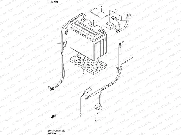 29 - BATTERY (SFV650AL2 E21)