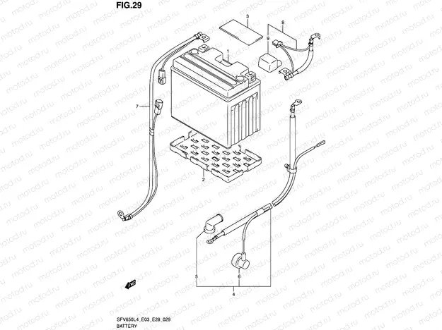 29 - BATTERY (SFV650L4 E03)