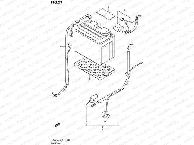 29 - BATTERY (SFV650UL4 E21)