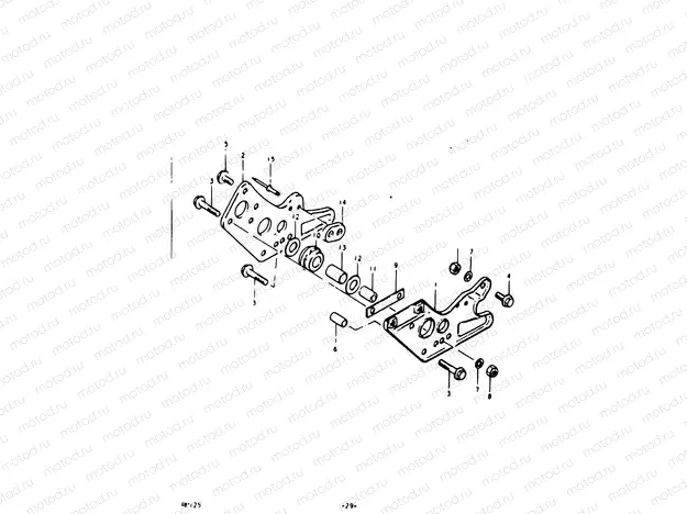 29 - CHAIN GUIDE (RM125T)