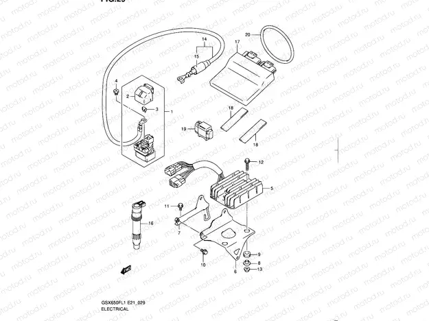 29 - ELECTRICAL (GSX650FUL1 E24)