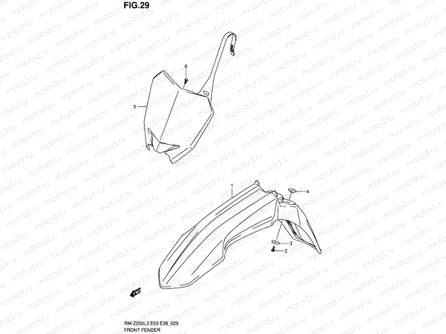 29 - FRONT FENDER
