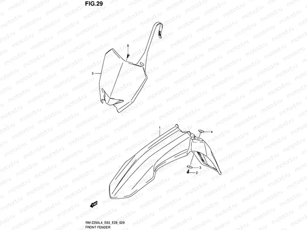 29 - FRONT FENDER