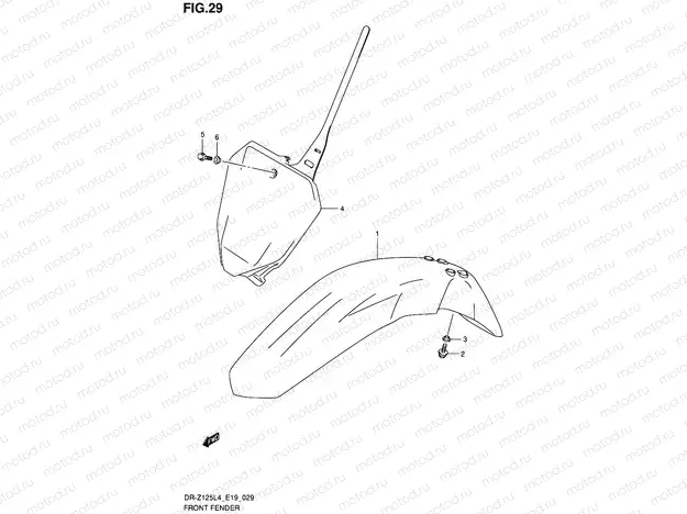 29 - FRONT FENDER