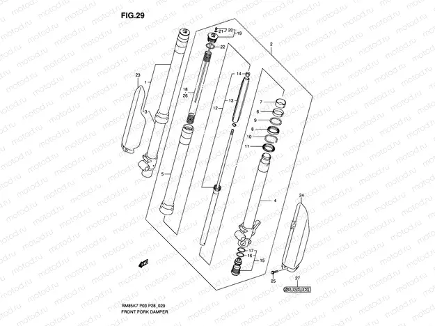29 - FRONT FORK DAMPER
