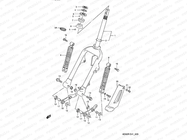 29 - FRONT FORK (E41)