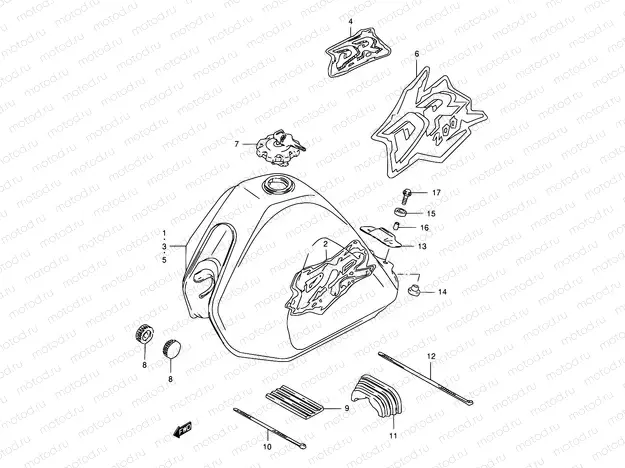 29 - FUEL TANK (MODEL S/T/V)
