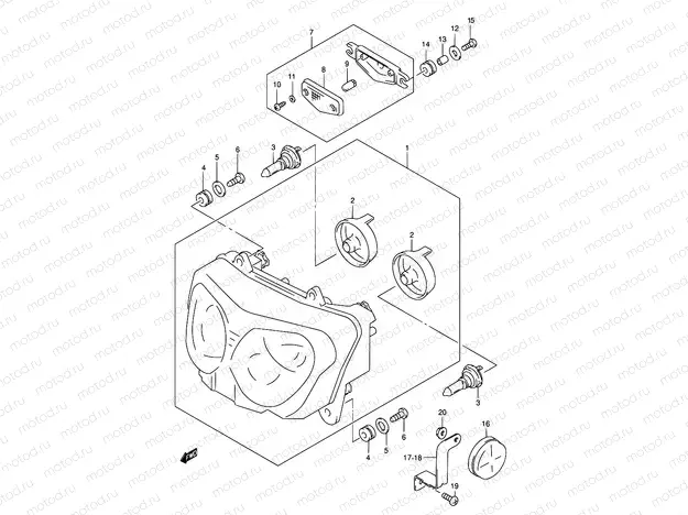29 - HEADLAMP (E24)