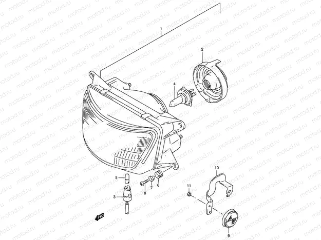 29 - HEADLAMP (MODEL R/S)