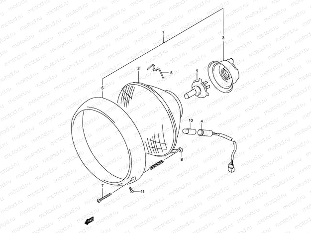 29 - HEADLAMP (MODEL W/X E02,E04,E17,E18,E22,E25,E34,P37)