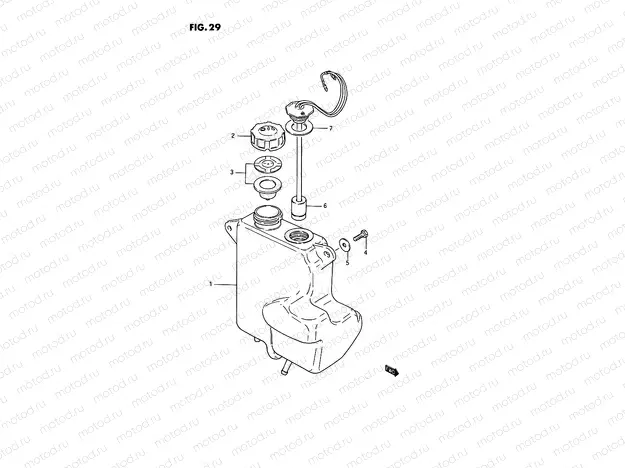 29 - OIL TANK (E16,E43,MODEL R E15)