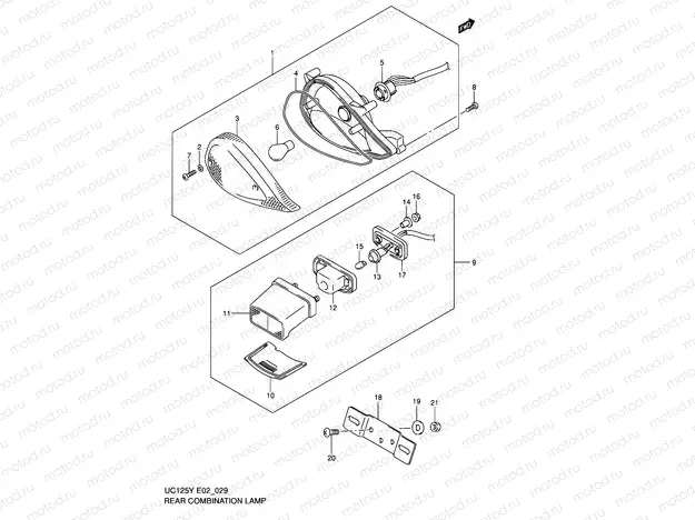 29 - REAR COMB LAMP