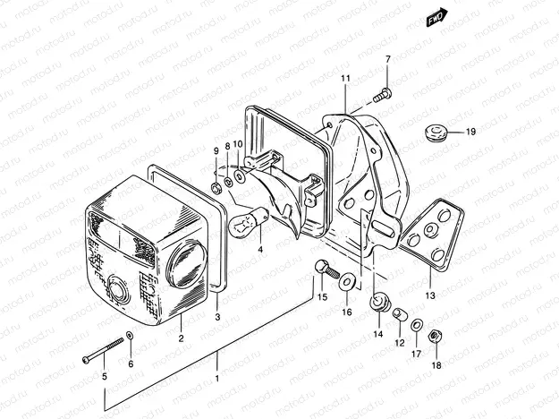 29 - REAR COMBINATION LAMP