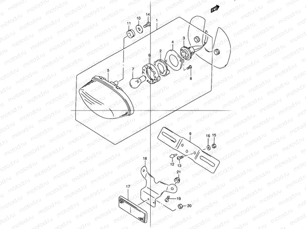 29 - REAR COMBINATION LAMP