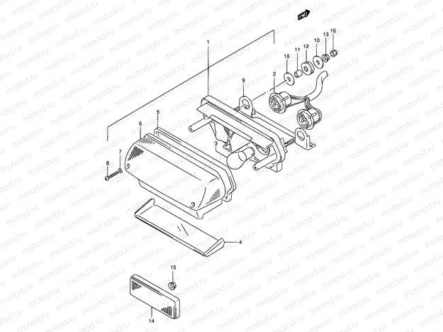 29 - REAR COMBINATION LAMP (MODEL M)