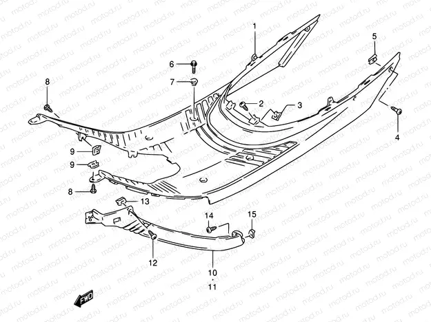 29 - REAR LEG SHIELD (AE50L/M/N/P)