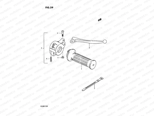 29 - RIGHT HANDLE SWITCH (E06,E24)