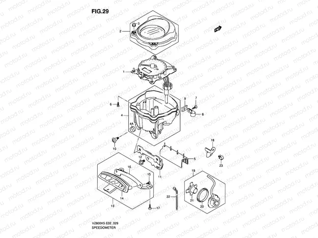 29 - SPEEDOMETER (MODEL K5/K6/K7/K8)