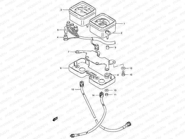 29 - SPEEDOMETER - TACHOMETER (GS125Z/D,GS125UR E71)