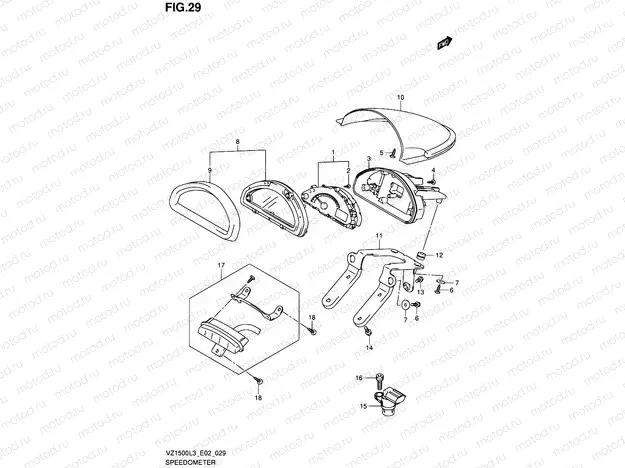 29 - SPEEDOMETER (VZ1500L3 E02)