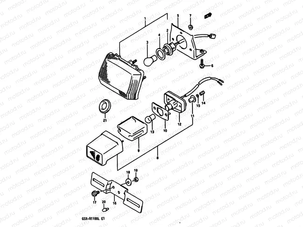 29 - TAIL LAMP-LICENSE LAMP (E01)