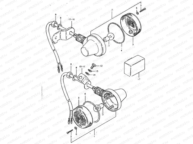 29 - TURN SIGNAL LAMP (E04, E21, E25)