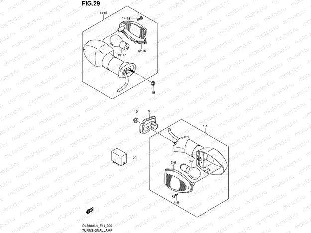 29 - TURNSIGNAL LAMP