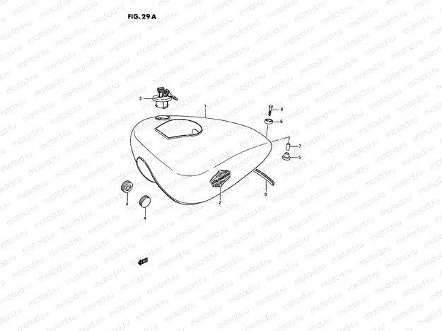 29A - FUEL TANK (MODEL M/R)