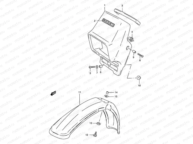 29A - HEADLAMP COVER (TS185ERCV P09)
