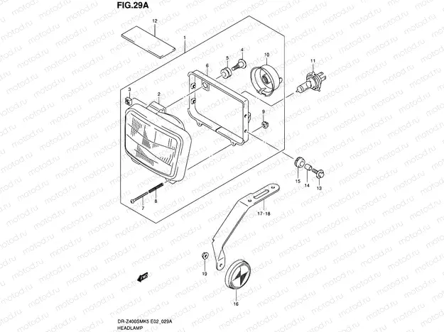 29A - HEADLAMP (E24)