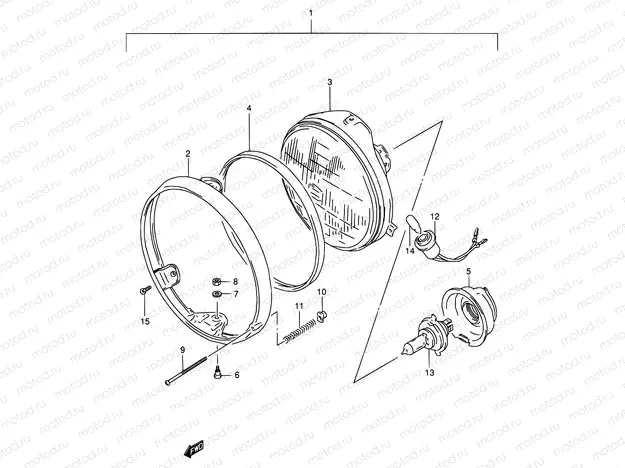 29A - HEADLAMP (MODEL P/R E02,E24)